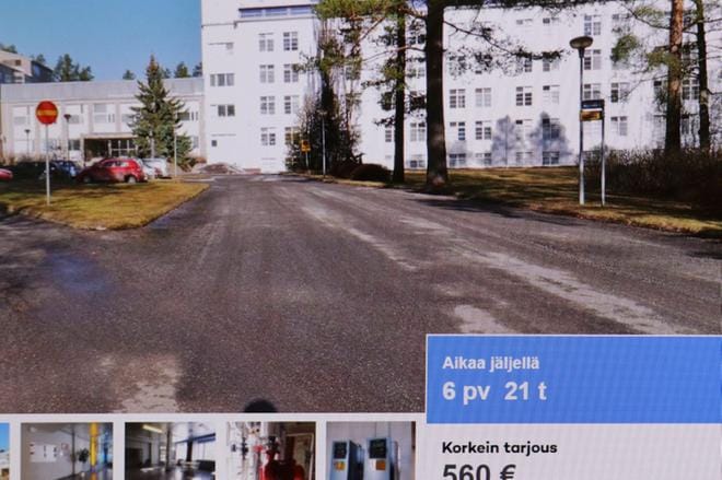 Härmän sairaalan kiinteistö on asetettu uudellen sairaanhoitopiirin toimesta myyntiin nettisivustolle.