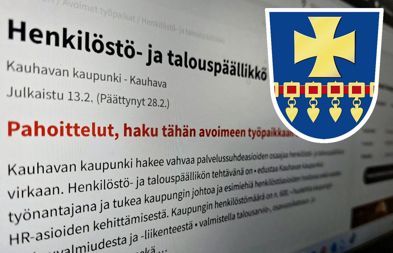 Kauhavan kaupungille valittavan henkilöstö- ja talouspäällikön on tarkoitus aloittaa virassaan toukokuussa.