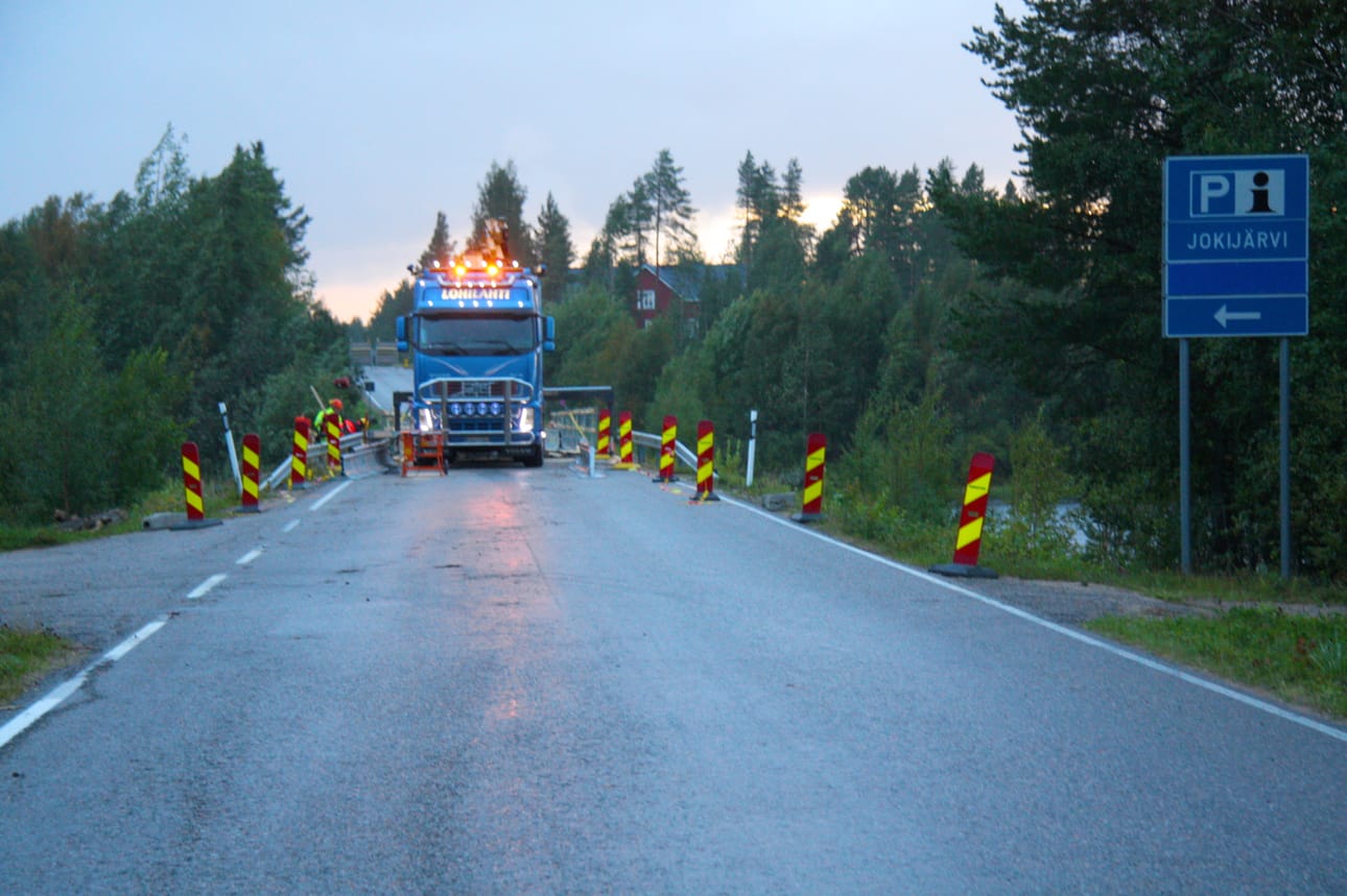 Jokijärven Romppaisen sillan remontti alkoi viime tiistaina.