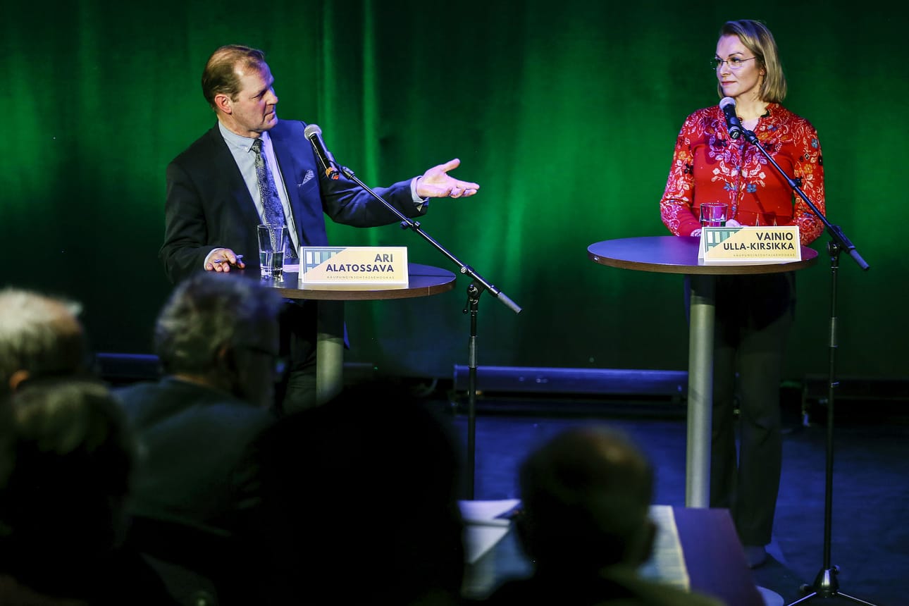 Tasainen ja varovainen oli taisto, kun Ari Alatossavaa ja Ulla-Kirsikka Vainiota tentattiin Lappia-talossa.
