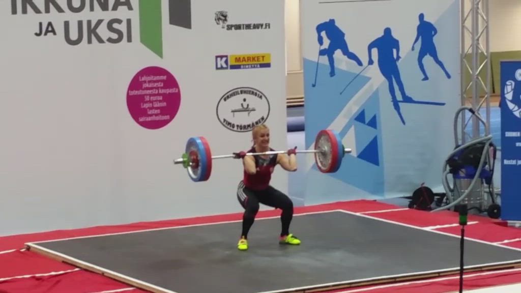 Anni Vuohijoen SE-työntö 117 kg