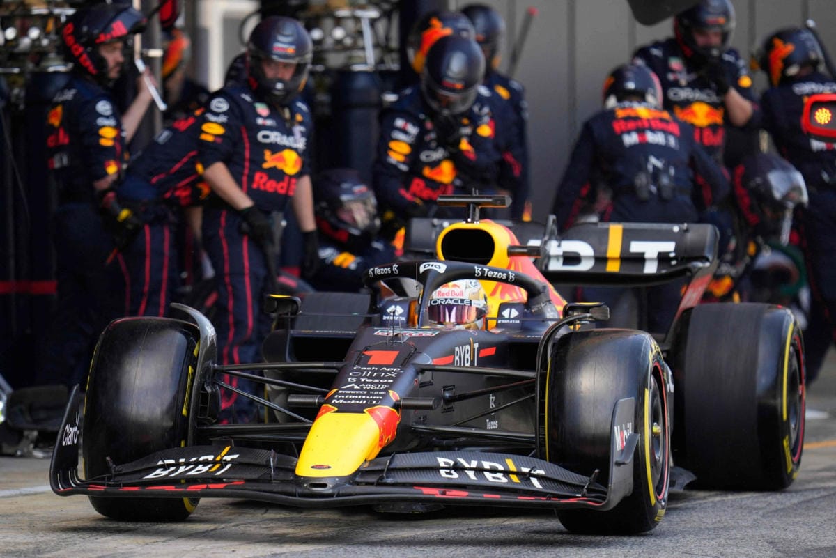 Max Verstappen nousi voitollaan MM-pistekärkeen. LEHTIKUVA/AFP