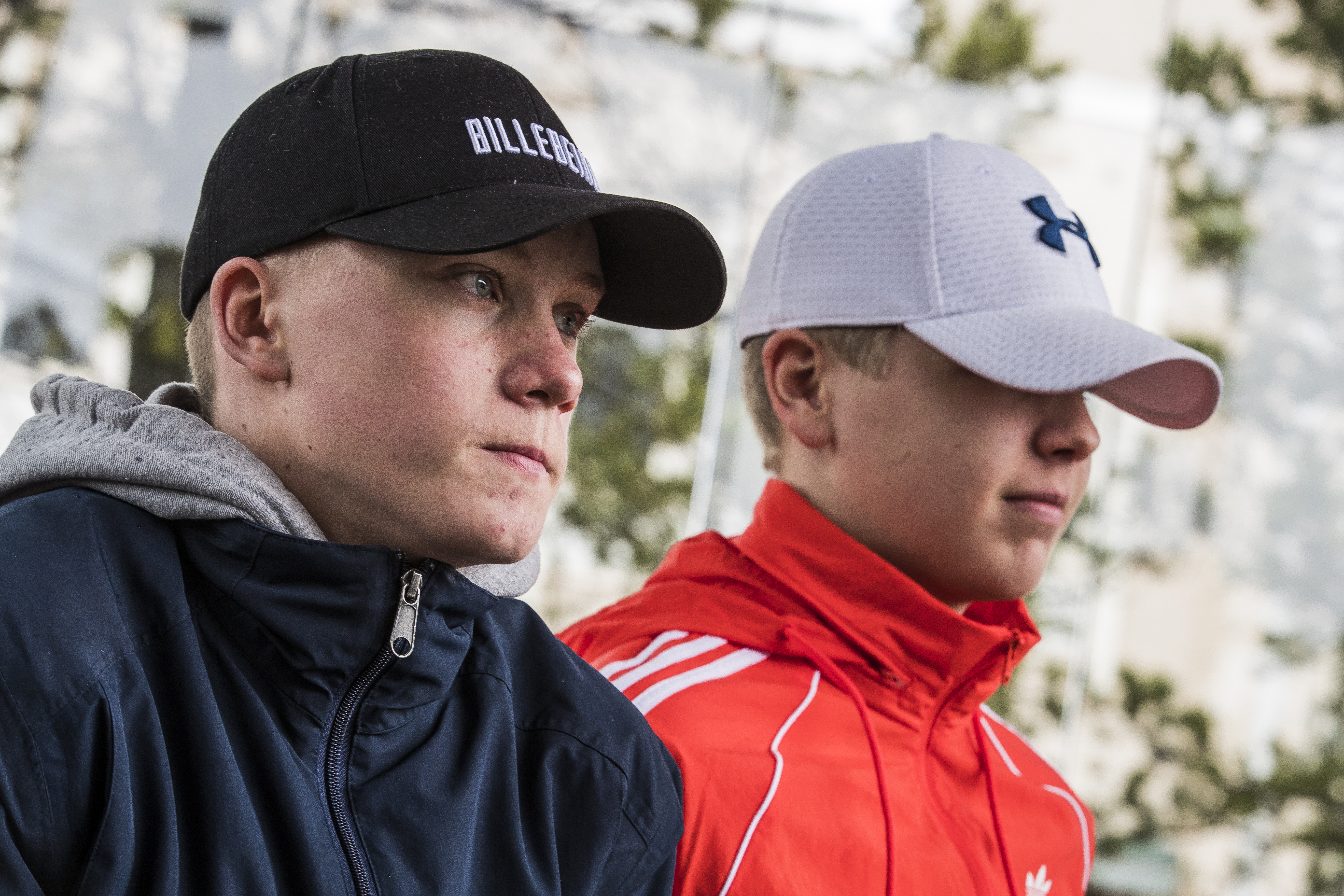 Nico Hinkula ja Aleksi Tokola eivät yleensä vietä aikaa Härkätorin puistossa. Jääkiekko vie ison osan molempien ajasta.