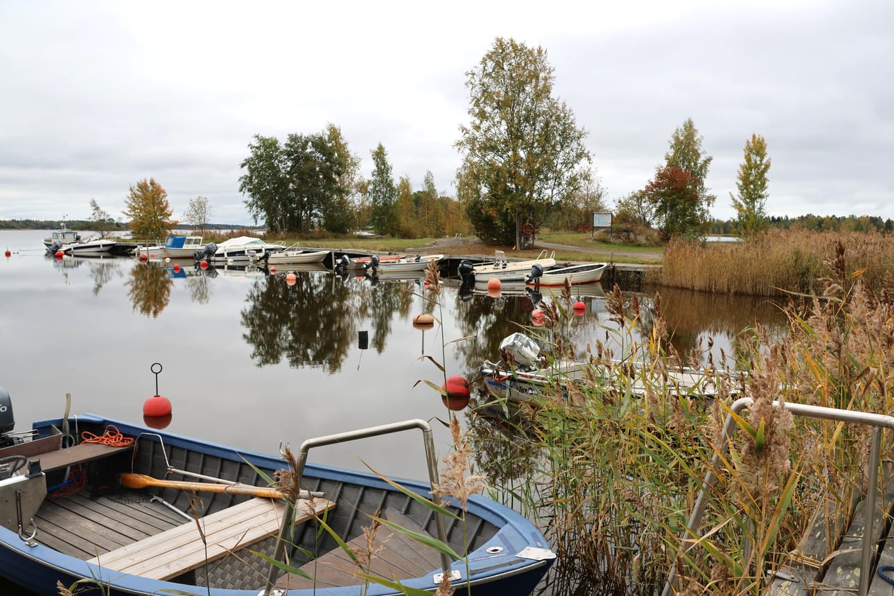 Punaisen lehmän alueella on 30 paikkaa veneille. Lisäksi yhteisö vuokraa kaupungilta maata.