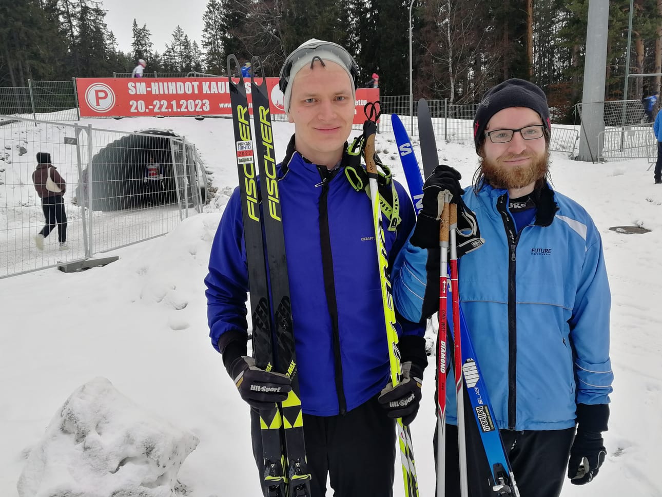 Samuel ja Joel Simeon Hyyppä hauskuuttivat katsojia Tampereella.