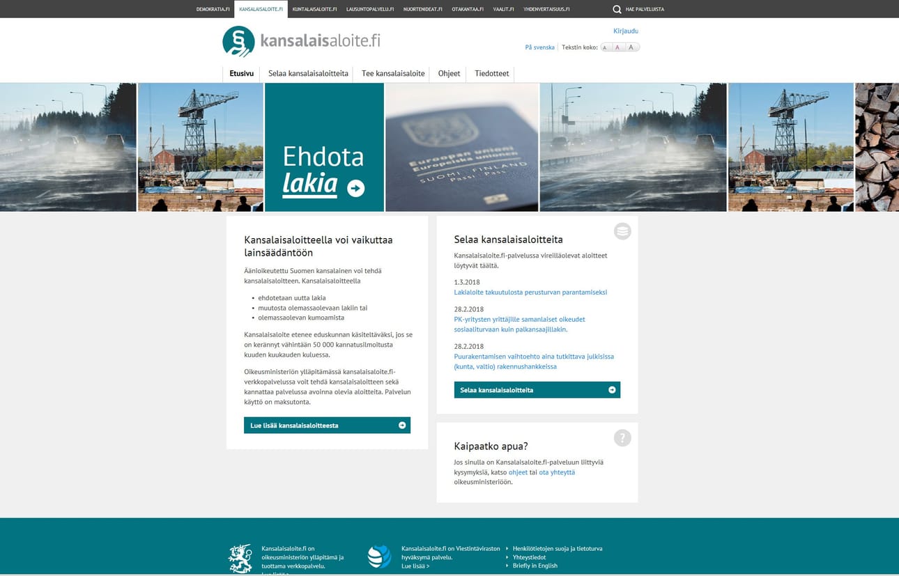 Aloite vakuutuslääkärin arvion painoarvon muuttamisesta on julkaistu Kansalaisaloite.fi-palvelussa.