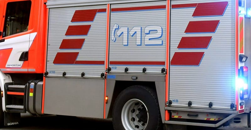 Risteyskolari Kurikan keskustassa, yksi ambulanssilla hoitoon