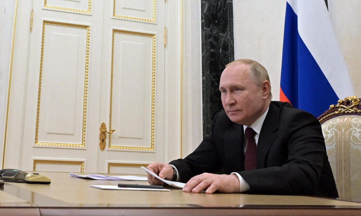 Venäjän presidentti Vladimir Putin tunnusti Itä-Ukrainan Luhanskin ja Donetskin separatistialueiden itsenäisyyden. LEHTIKUVA/AFP