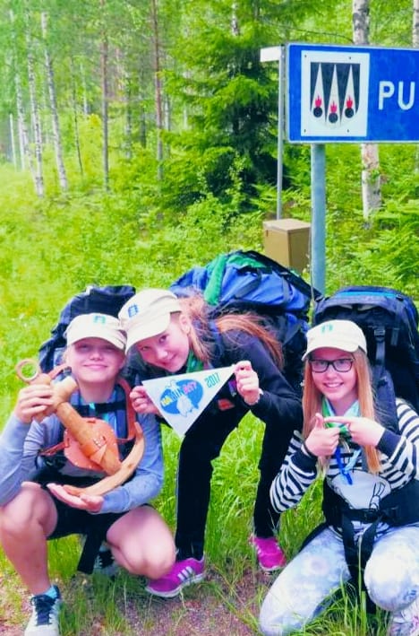 Hamina17 -vaellus etenee.