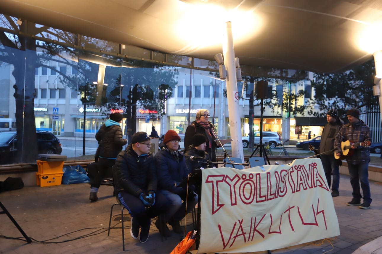 Asunnottomie yö, Raahe, Härkätori, asunnottomuus,