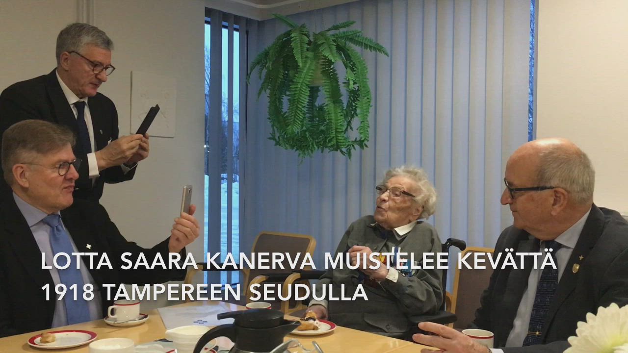 106-vuotias lotta Saara Kanerva näki vapaussodan tapahtumia