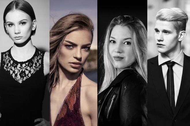 Tara Saarela, Janika Seppälä, Janita Leppäranta ja Verneri Hakkinen. Kuvat: Studio Elite/Heikki Huuskonen ja Jari Aura, Lorna Tracey ja Miia Perkiö.