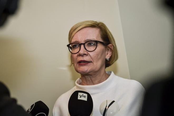 Eduskunnan puhemies Paula Risikko. LEHTIKUVA / EMMI KORHONEN