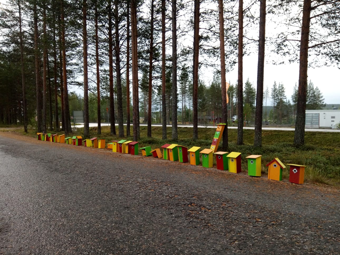 Pöntöt maalauksen jälkeen odottamassa ripustamistaan.