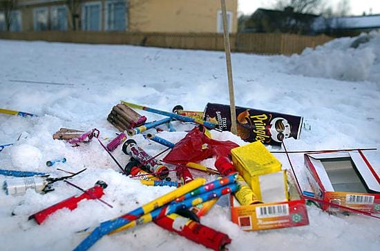 Ilotulitteita saa ampua uudenvuodenyönä kello 18.00-06.00 välisenä aikana.