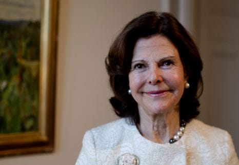 Kuningatar Silvia joutui huimauksen vuoksi sairaalaan. Arkistokuva.