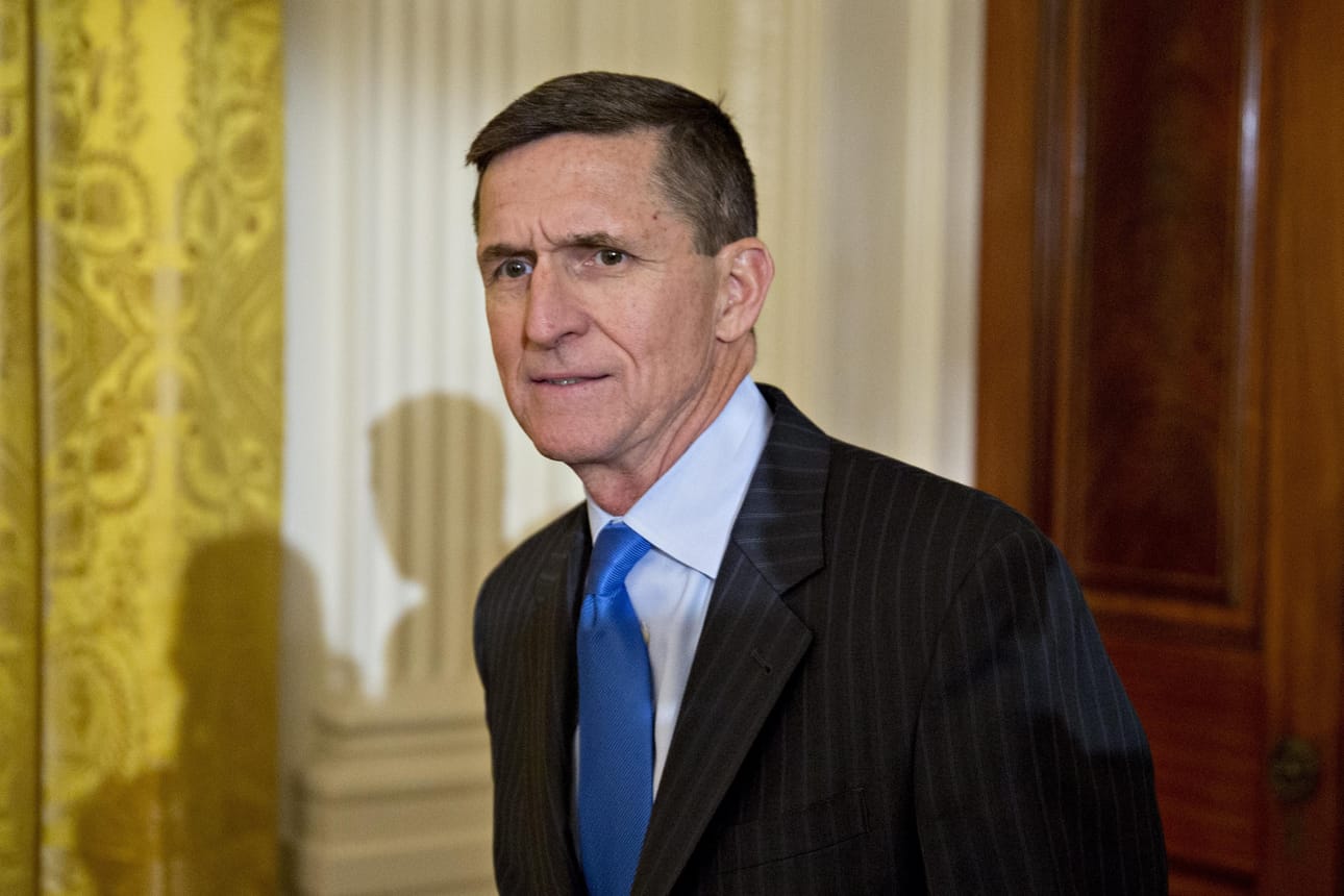 Michael Flynn joutui eroamaan helmikuussa Yhdysvaltain presidentin Donald Trumpin turvallisuusneuvonantajan tehtävästä.
