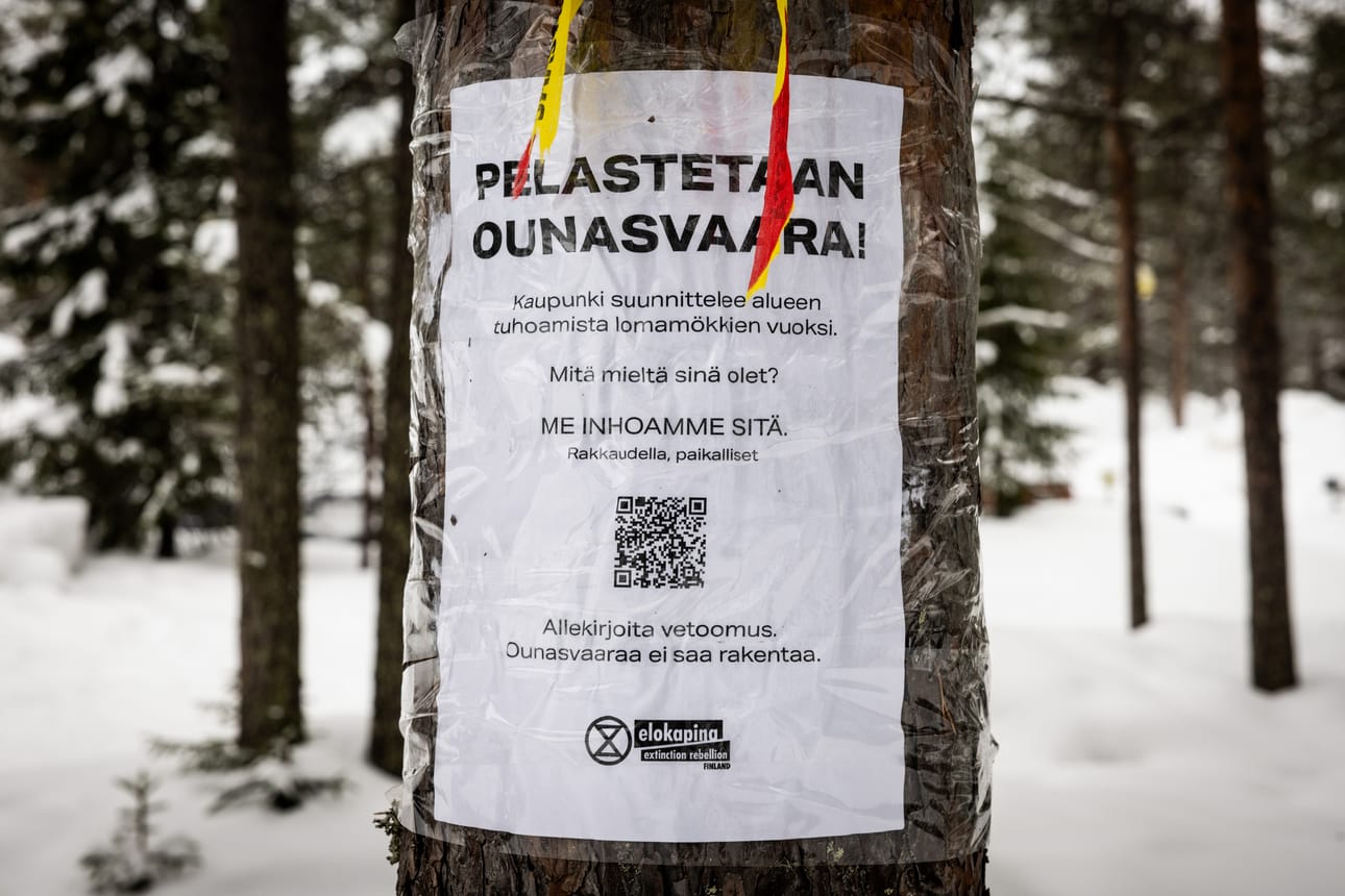 Ounasvaaralle suunnitellaan lisää majoitustiloja matkailijoille. Osa rovaniemeläisistä vastustaa tätä.