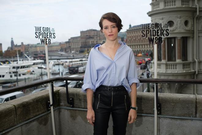 Muuntautumiskyvystään tunnettu Claire Foy on jo kolmas naisnäyttelijä, joka on sukeltanut legendaarisen goottihakkeri Lisbeth Salanderin nahkoihin. KUVA: