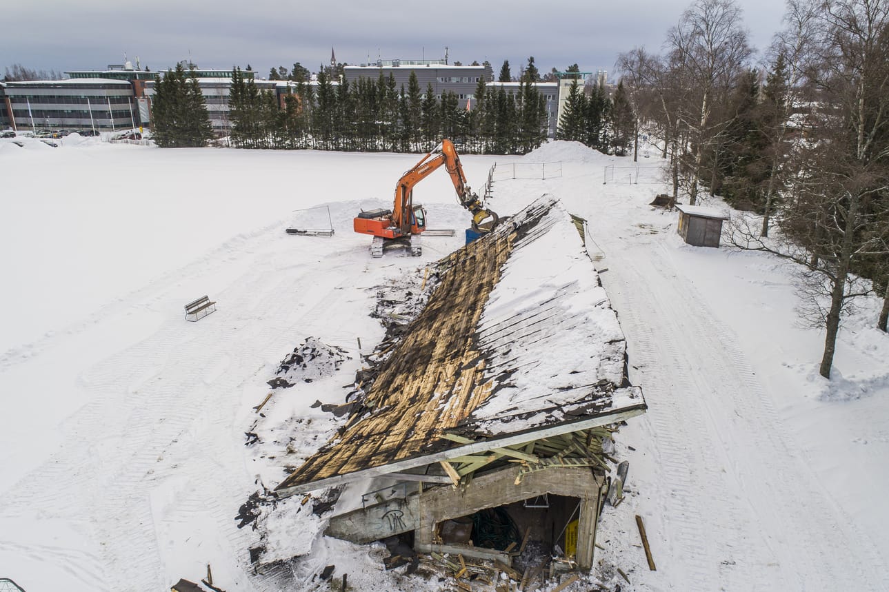 Purkutyöt kestävät kaikkinensa noin viikon.