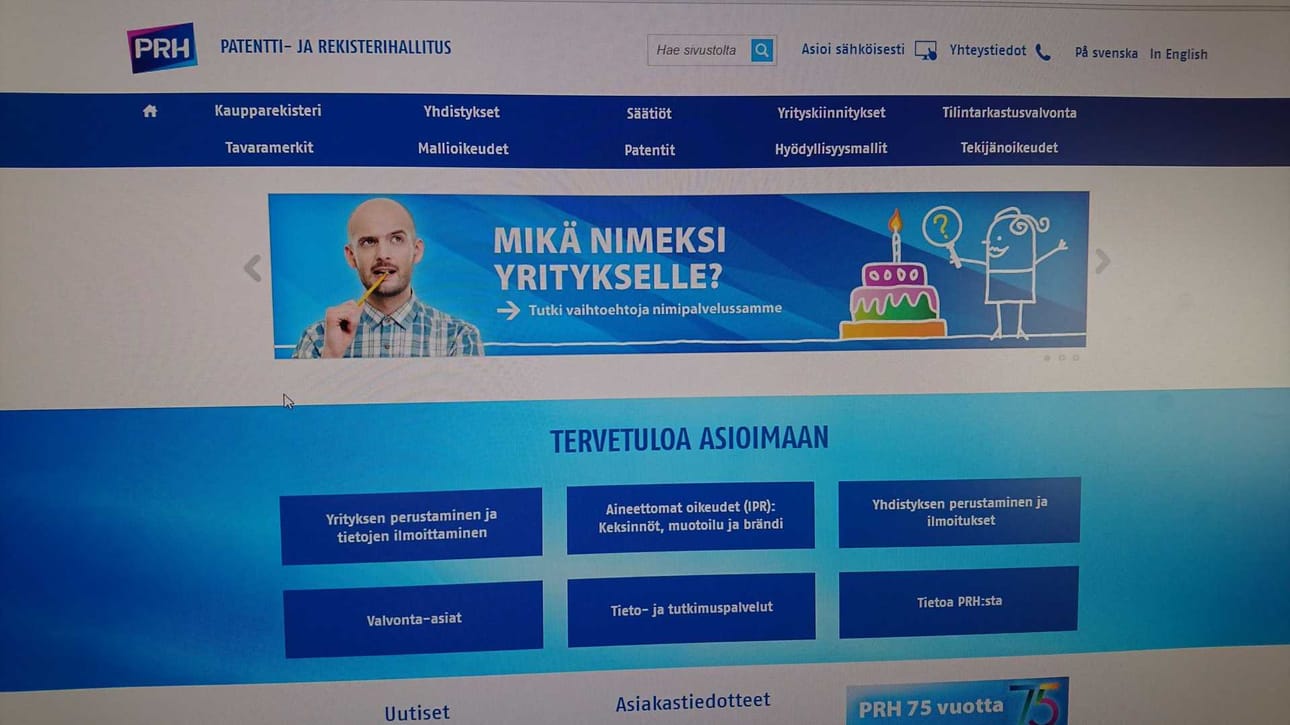 Suomalaisen patenttijärjestelmän juhlavuosi on myös PRH:n juhlavuosi, sillä virasto perustettiin vuonna 1942 eli 75 vuotta sitten.