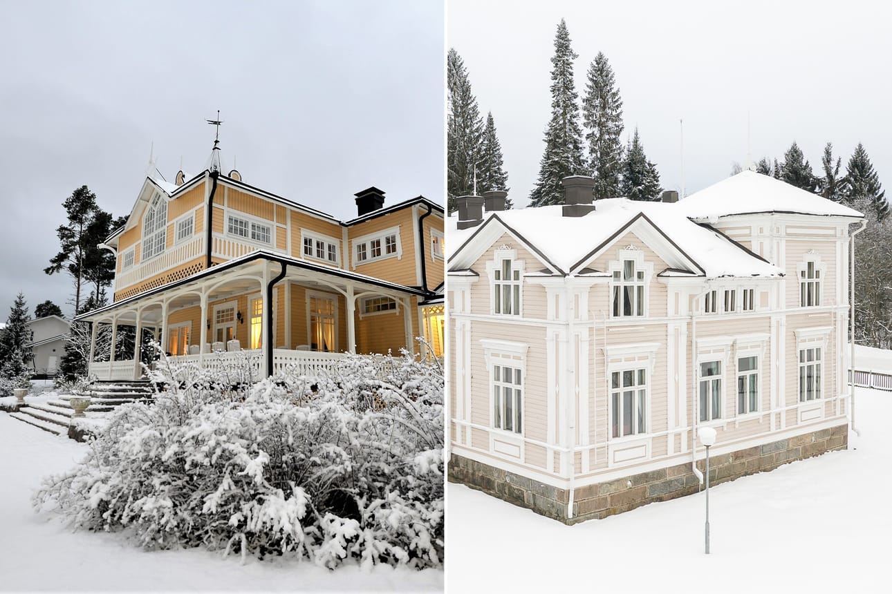 Myynnissä olevien vaasalaisen Villa Hagan ja Ilmajoen Herkoolin historia juontaa 1800-luvun puolelle.