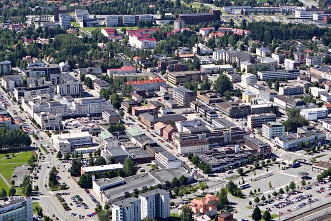 Vuonna 2013 otetusta ilmakuvasta puuttuvat Seinäjoen uudet isot keskustan kerrostalot. Kaupunki kehittyi rajusti Juha Sipilän hallitusvuosina. ARKISTOKUVA: JUSSI ASU