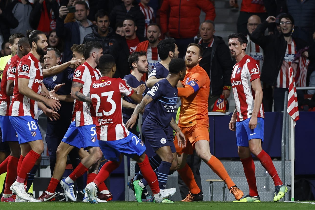 Madridin ilta päättyi nujakointiin, jonka seurauksena tuli punainen ja keltaisia kortteja sekä rutkasti lisäaikaa. Lopputulemaa se ei muuttanut. Manchester City eteni Mestarien liigan välieriin.