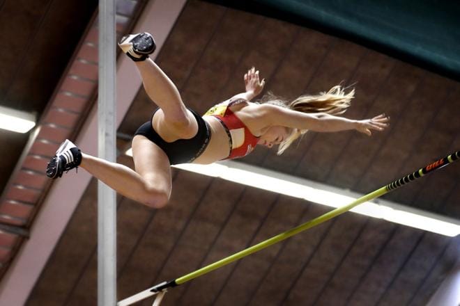 Saga Andersson ylitti komeasti 430, mutta 445 jäi vielä odottamaan itseään. KUVAT: JOUKO HÄNNINEN