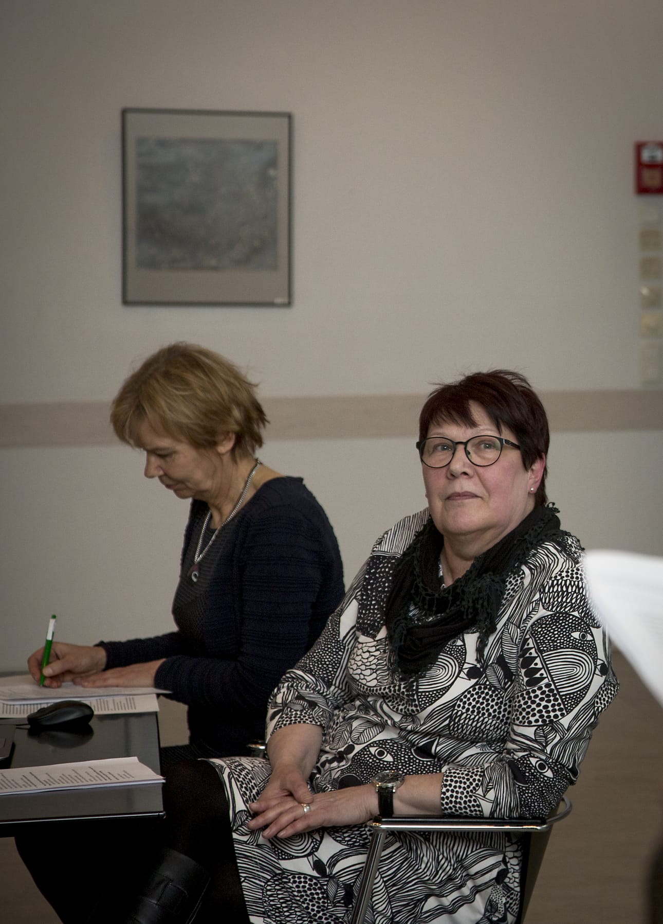 Lähidemokratiahallitusta johtaa Elina Romppainen (oik.). Sihteerinä toimii Ritva Mattila.