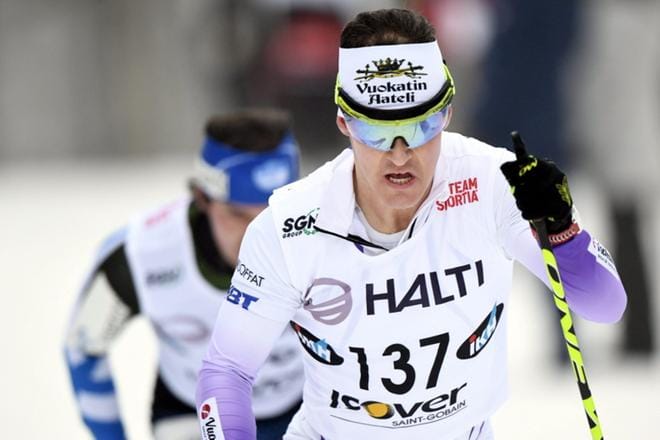 Sami Jauhojärvi on pitänyt kovaa vauhtia Keuruun SM-hiihdoissa ja Suomen cupissa. KUVA: LEHTIKUVA / HEIKKI SAUKKOMAA