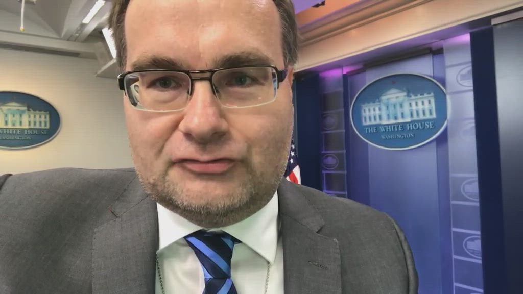 Valkoisen talon lehdistöhuone odottaa