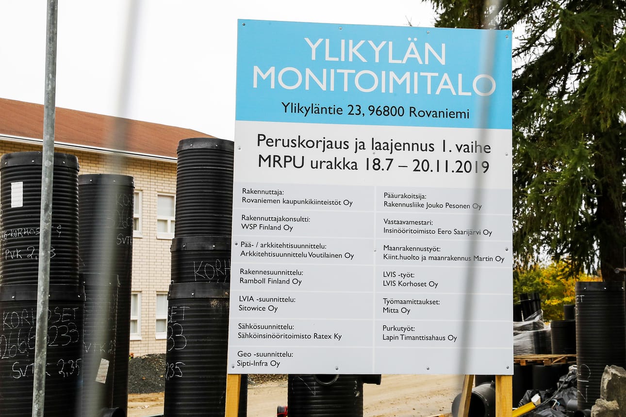 Rovaniemi on viime vuosina käyttänyt paljon rahaa koulurakentamiseen. Seuraavaksi valmistuu Ylikylän koulu osana monitoimitaloa.