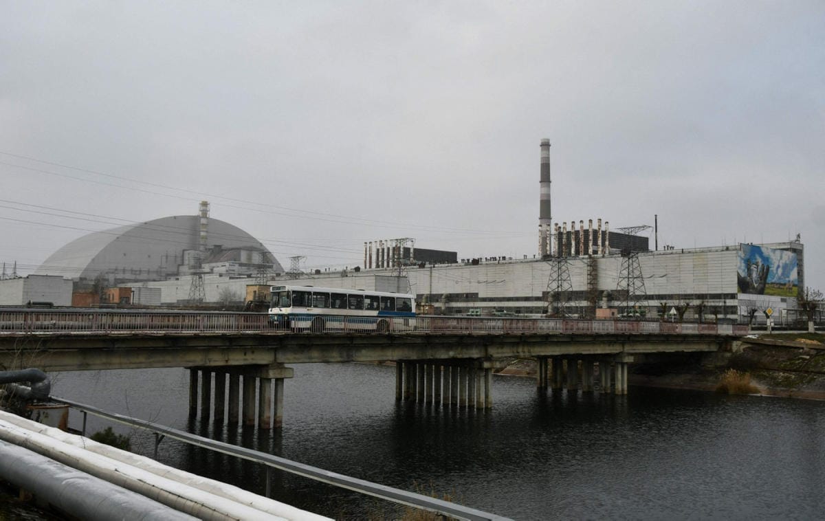 Eilen IAEA kertoi vastaavasta tiedonsiirron katkeamisesta Tshernobylin ydinvoimalasta. LEHTIKUVA/AFP