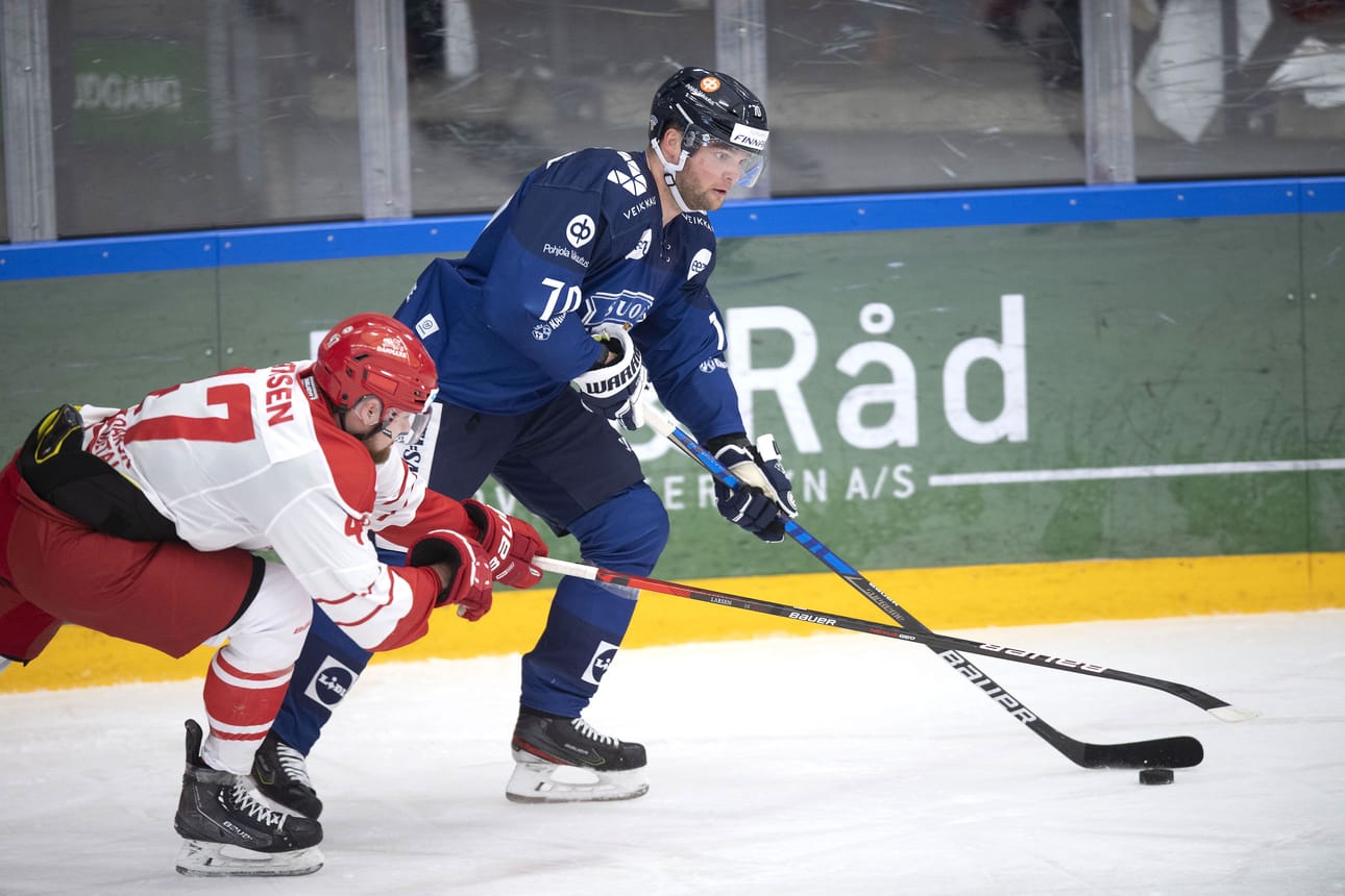 Teemu Hartikainen viimeisteli Leijonien voitto-osuman päätöserässä.