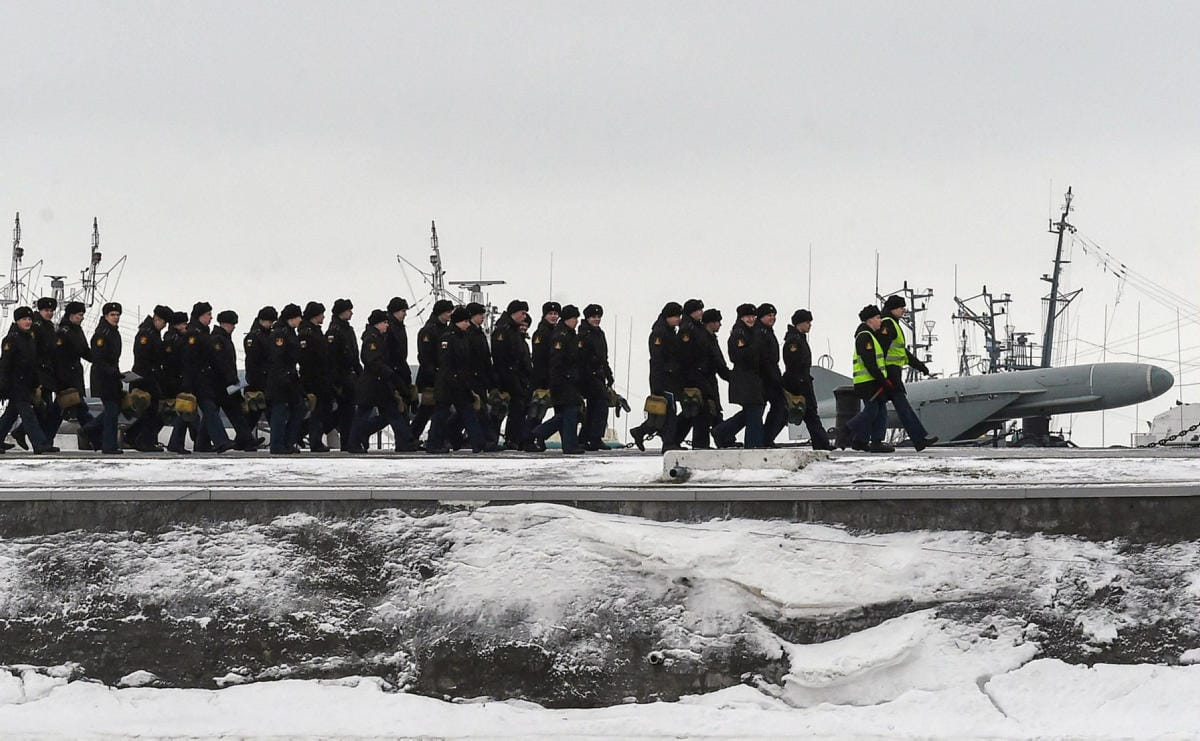 Harjoituksiin osallistuu yli 140 sotalaivaa ja tukialusta sekä noin 10 000 sotilaista, kertoo Venäjän puolustusministeriö. Lehtikuva/AFP