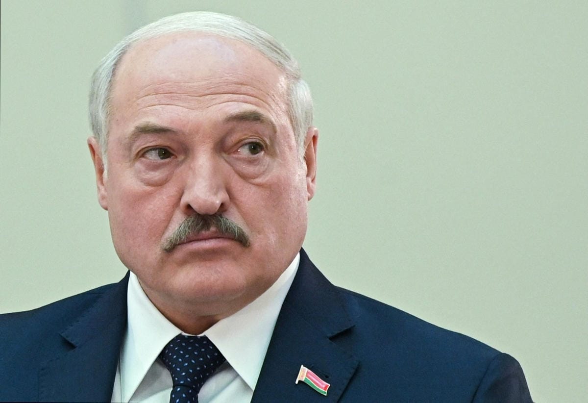 Valko-Venäjän ja Venäjän yhteisistä sotaharjoituksista kertoi maanantaina Valko-Venäjää itsevaltaisesti johtava Aljaksandr Lukashenka. LEHTIKUVA/AFP