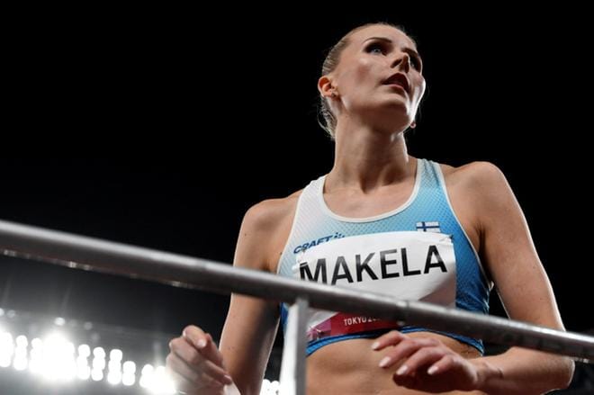 Kristiina Mäkelä kilpailee naisten kolmiloikan finaalissa sunnuntaina iltapäivällä Suomen aikaa. Kuva: Antti Aimo-Koivisto/Lehtikuva