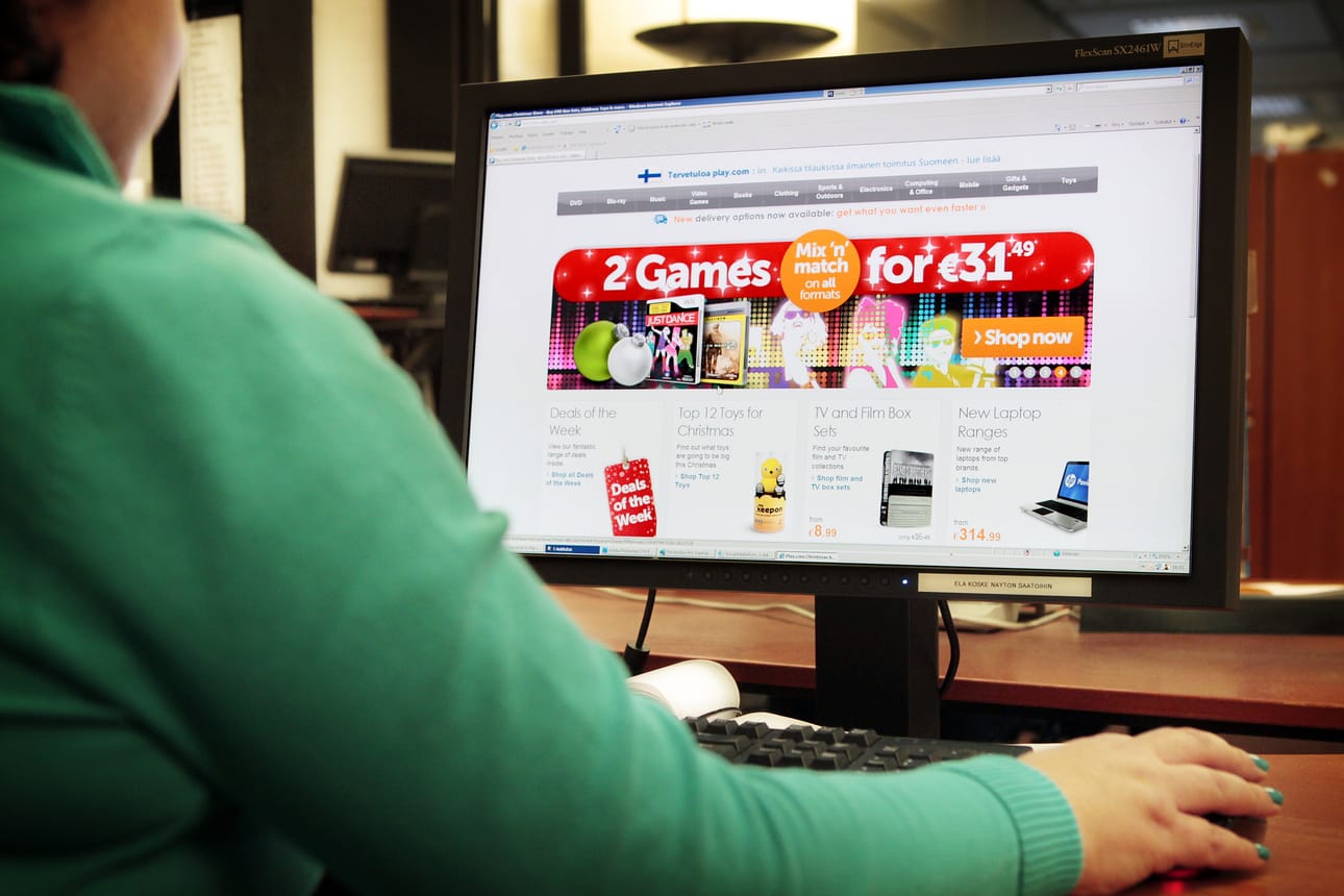 Verkkokauppa jatkaa kasvuaan.