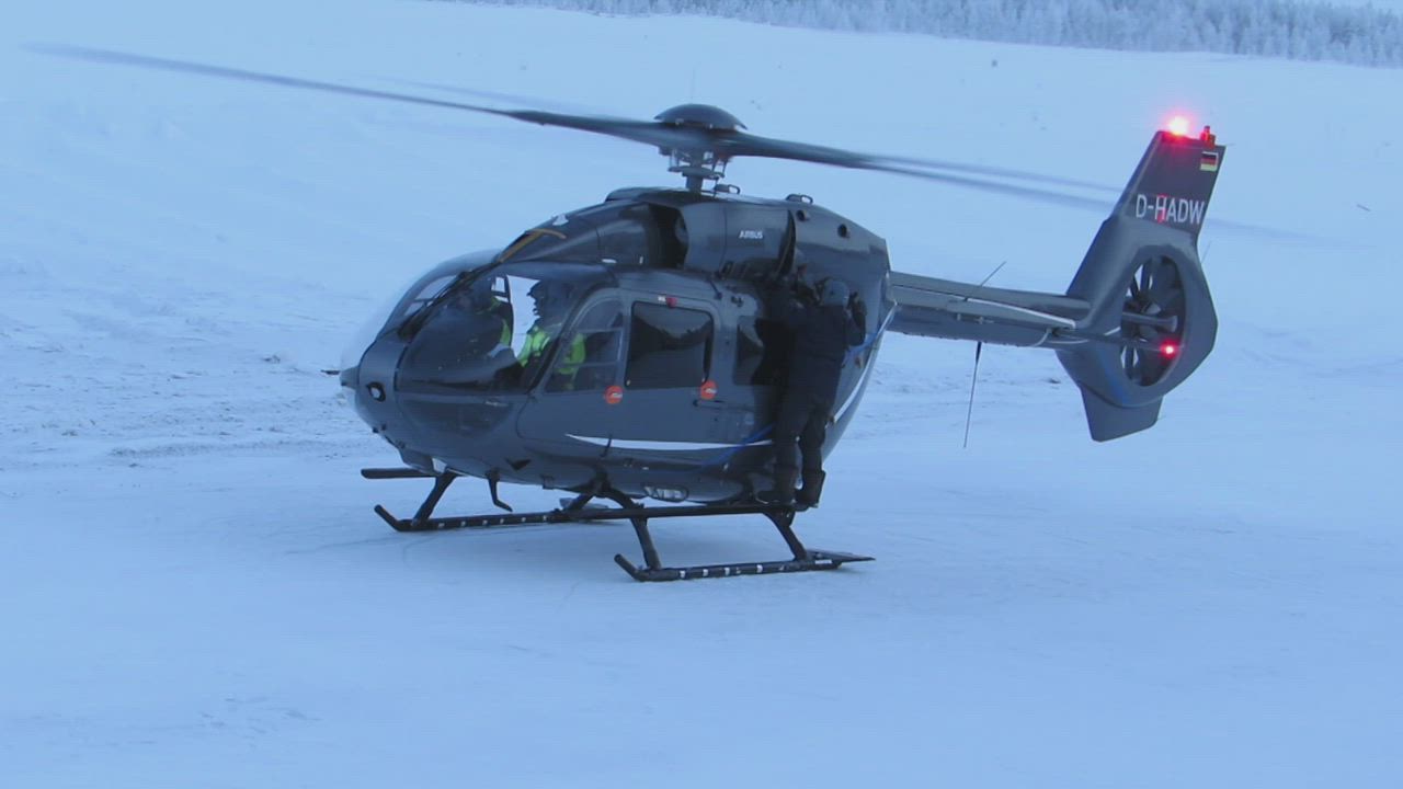 Helikopteri pakkasessa