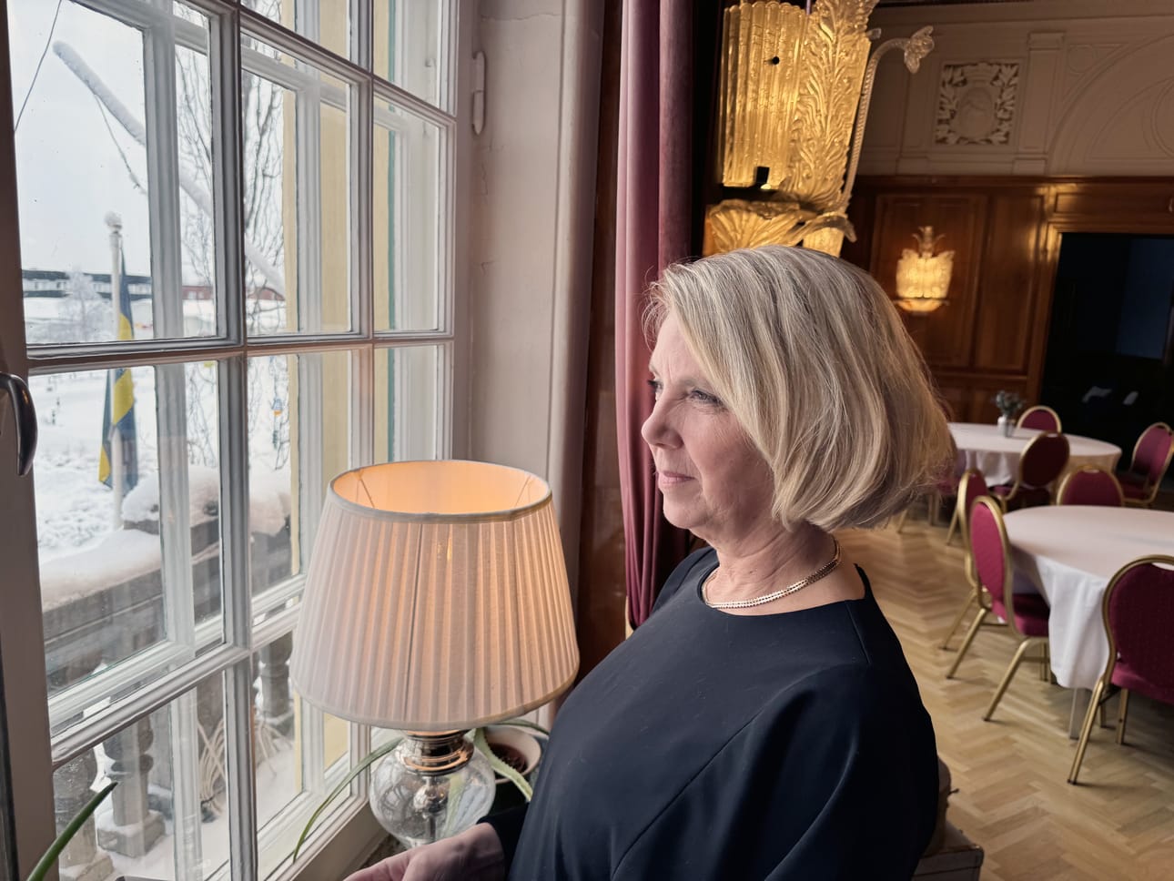 Haparanda Stadshotellin omistaja Susanne Wallin elää paraikaa hotellinsa parasta sesonkia.