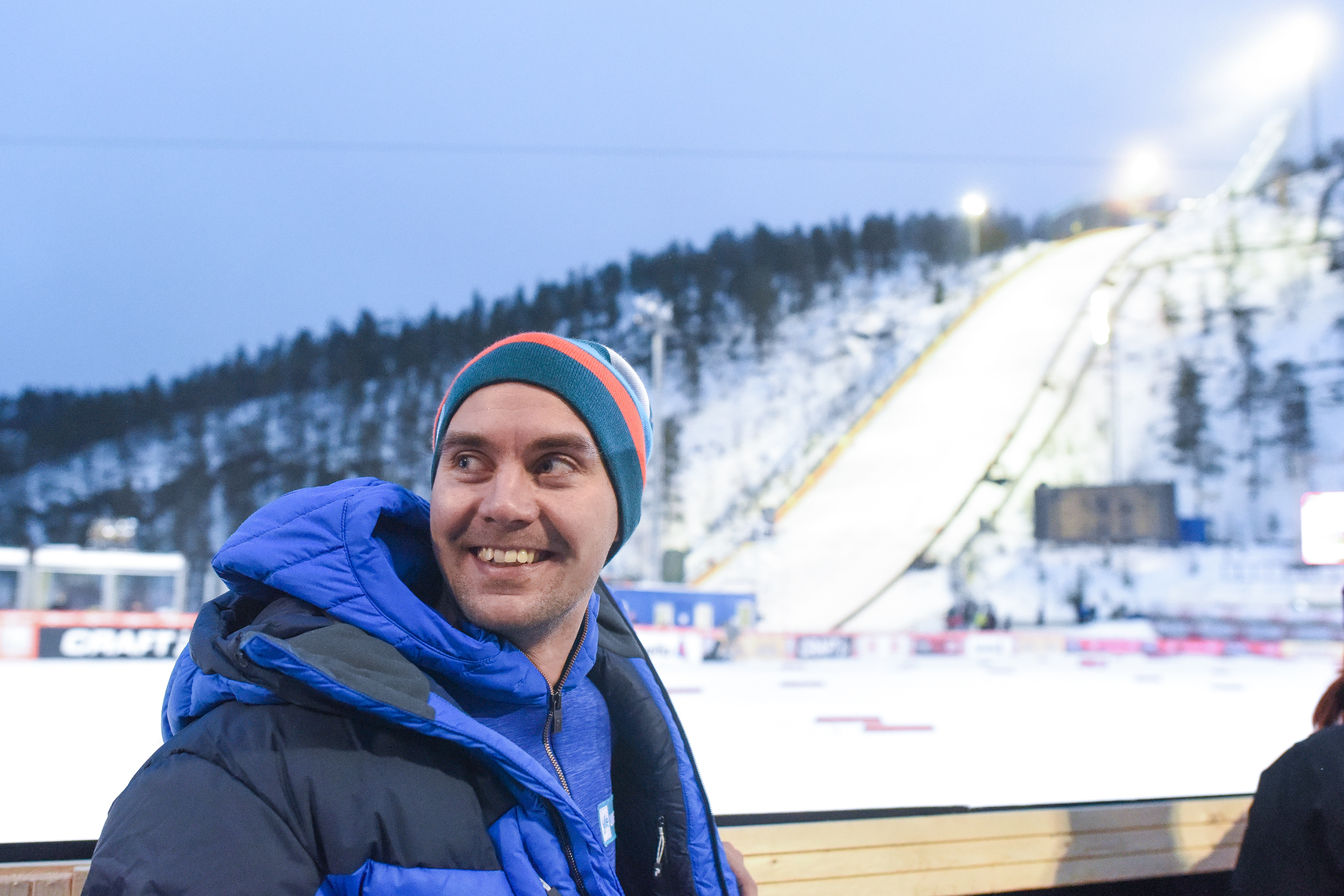 Anssi Koivuranta kotimäessään Rukalla.