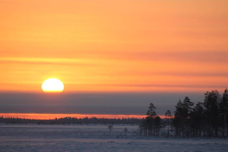 Jaana Hiltunenn ikuisti tämän valon Simossa 21. tammikuuta, kun pakkasta oli 30 astetta.