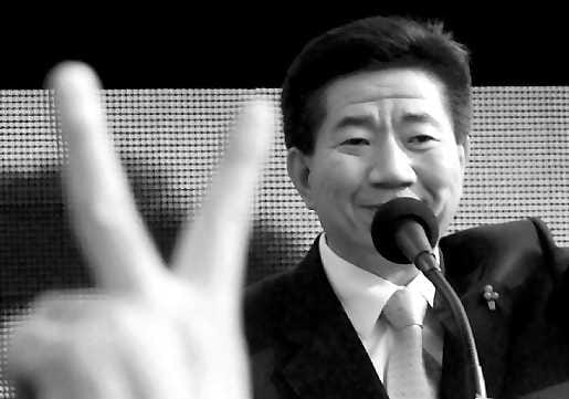 Nuorten suosikki. Roh Moo-hyun on vahvoilla presidentinvaaleissa, jos nuoret lähtevät uurnille.