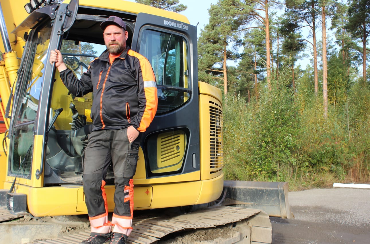 Kalle Hanseksella on pitkä kokemus maanrakennustöistä. Kaupungin työnjohtajana hänen toimenkuvansa laajenee.