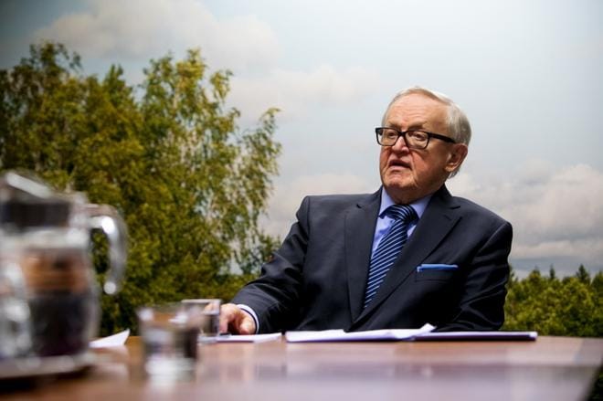 Presidentti Martti Ahtisaari vierailee keskiviikkona Vaasassa. Kuva: Jaakko Elenius