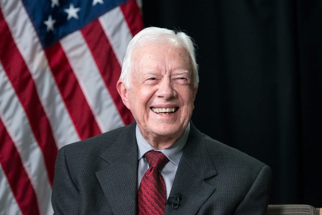 Yhdysvaltain 39. presidenttinä palvellut Jimmy Carter on vanhimmaksi elänyt Yhdysvaltain presidentti. LEHTIKUVA/AFP