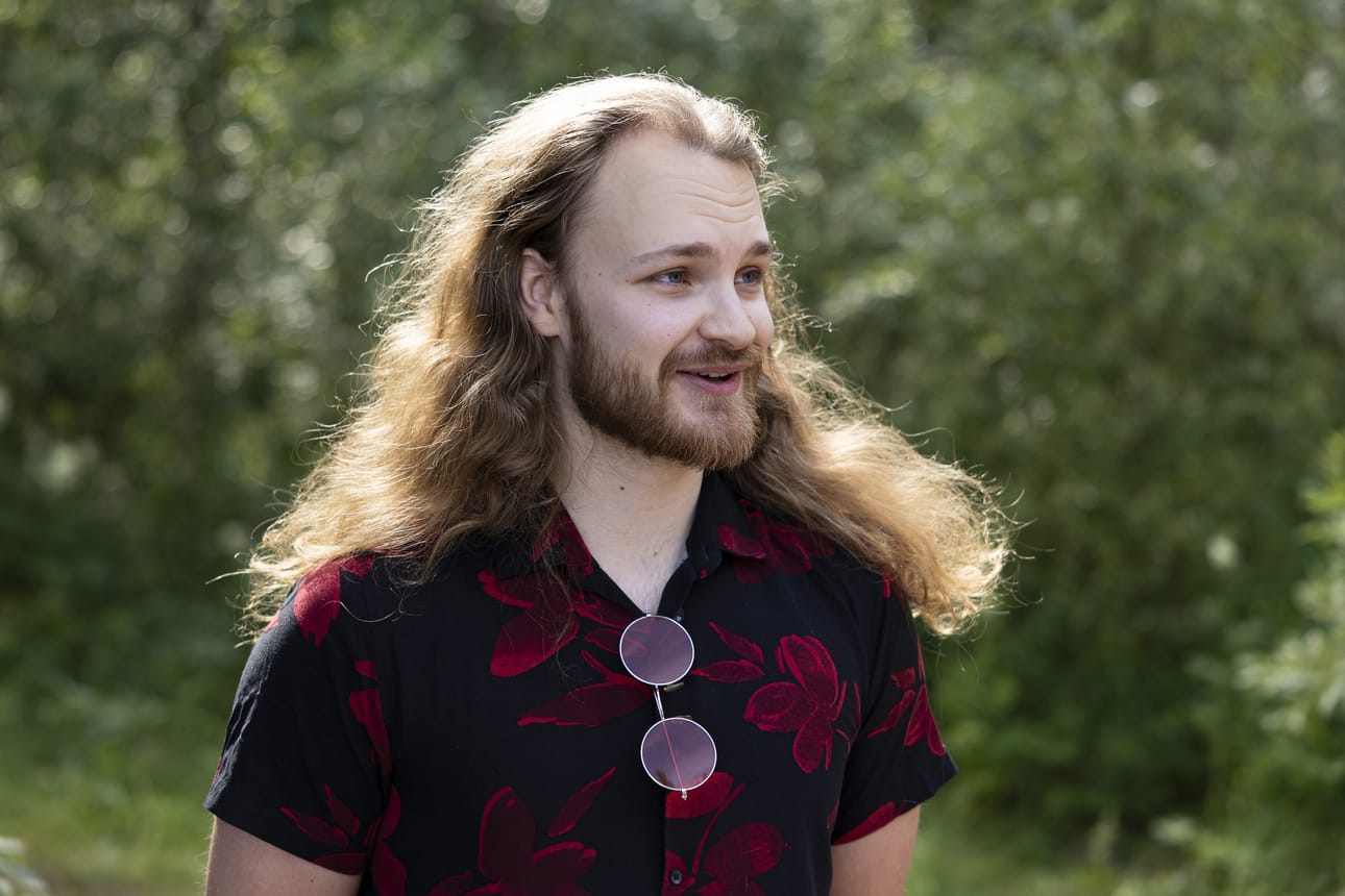 Oskari Naarajärvi on todellinen Valiosauna-fani. Hän on rakentanut legoista Valiosaunan pienoismallin.