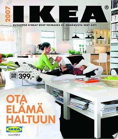 Etelä-Suomessa jaetun kuvaston mukaan Ektorp-sohva maksaa 399 euroa, Ruotsin hinta on 3 495 kruunua eli päivän kurssin mukaan noin 380 euroa.