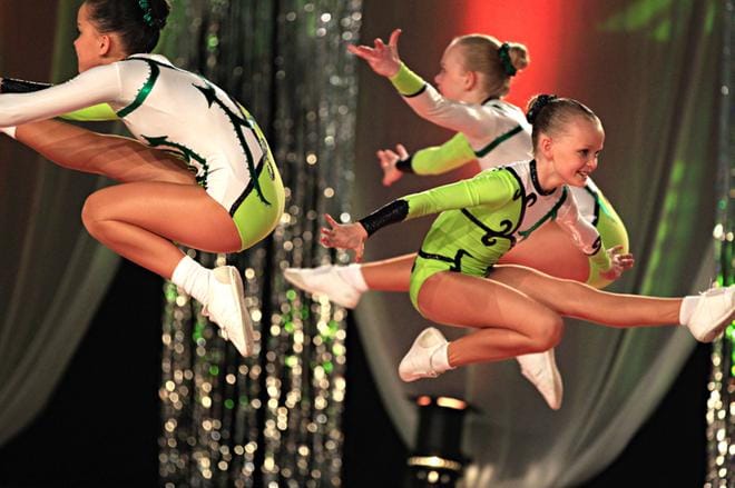 Seinäjoella nähdään taas vauhdikkaita aerobic-esityksiä menneiden vuosien tapaan. Arkistokuva: Jussi Asu